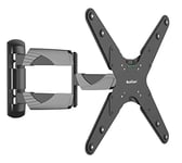 QualGear Universal Ultra Slim Low Profile Articulating Wall Mount for LED TV Upto 23-55-Inch - Black