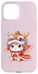 Coque pour iPhone 15 Cadeaux pour enfants du Nouvel An chinois 2025 Baby Dragon