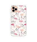 Coque Iphone 11 PRO Flamant rose pastel tropical exotique