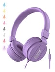 ONTA gorsun Foldable Headphone,On-Ear Audio Adjustable Lightweight Headphone for Cellphones Smartphones Iphone Laptop Computer Mp3/4 Earphones (purple)