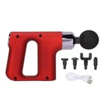 (Red)Muscle Massage Gun Handheld Percussion Massage Gun Massage Device Hand