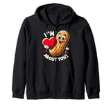 I Nuts About You: Love for All Things Nutty Zip Hoodie