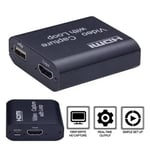 Carte d'acquisition HDMI 4K 1080p,boîtier d'enregistrement pour Streaming en direct,USB 3.0 - Type Black