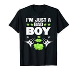 Mens Funny I'm Just A Bad Boy Shirt, Cute Toddler Boys Ninja T-Shirt