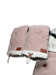 Najell handmuff med dragkedja, dusty pink