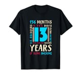 13th Birthday Shirt for Kids Gift Age 13 Year Old Boys Girls T-Shirt