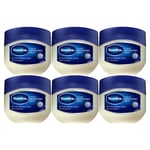 Vaseline Unisex Original Skin Protectant Petroleum Jelly for Al Type, 6Pack of 100ml - Cream - One Size