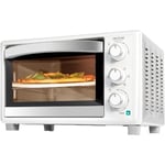 Cecotec - Tabletop Bake&Toast 2600 White 4Four à pizza, 26 l, 15500 w, comprend une pierre à pizza Pietra pour un résultat traditionnel, 6 fonctions,