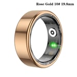 Smart Ring Fitness Health Tracker Titanlegering Finger Ring Guld 18, Gold 18.1mm