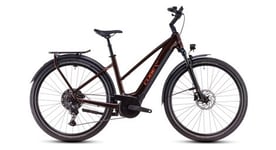 Vtc electrique cube touring hybrid pro 625 trapeze shimano cues 11v 625 wh 700 mm marron orange cinnamon 2025