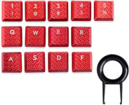 Lot de 13 Touches de Rechange tactiles rétroéclairées pour Clavier de Jeu mécanique GL Tactile Switch Logi G813/G815/G915/G913 TKL RVB (Rouge)