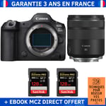 Canon EOS R5 Mark II + RF 85mm f/2 Macro IS STM + 2 SanDisk 128GB Extreme PRO UHS-II SDXC 300 MB/s + Ebook '20 Techniques pour Réussir vos Photos' - Appareil Photo Hybride Canon