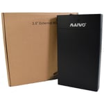 Maiwo Usb 3.0 3.5" External Hard Drive Enclosure- Black - With Power Adapter