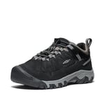 KEEN Targhee 4 Low Waterproof Chaussures de randonnée, Black/Steel Grey, 43 EU