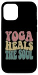 Coque pour iPhone 12/12 Pro Yoga Heals The Soul Inspirational Wellness