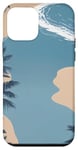 iPhone 12 mini Blue Beach: Tropical Waves, Sand, Scene, Clouds, Landscape Case