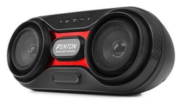 Fenton SBS80 Partyhögtalare 2x3", BT Led USB, Fenton SBS80 Partyhögtalare 2x3", BT Led USB