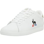 Le Coq Sportif Mixte Courtset_2 Basket, Optical White/Tan, 36 EU