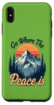 iPhone XS Max Funny Outdoor Camping Go Where The Peace Is Men Women Camper Case