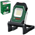 Bosch Sans fil Lampe de travail à LED/Lampe de chantier UniversalWorkLight 18V-2100 (max. 2 100 Lumen, 3 réglages de luminosité, tête d'éclairage inclinable à 10 niveaux ; sans batterie)