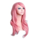 Rosa peruk 70cm Cosplay Kostym rosa - Perfet pink