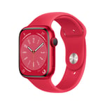 Watch Series 8 OLED 45 mm - Boîtier en Aluminium - Rouge GPS -Bracelet Sport - Rouge - Neuf