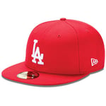 New Era Los Angeles Dodgers 59fifty Cap MLB Basic Red/White - 7 3/4-62cm