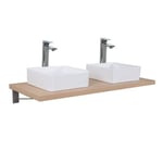 Plan de toilette suspendu pour vasque WILL - 120 cm - Ep. 3,8 cm