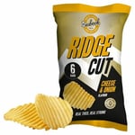 Seabrook Ridge Cut Cheese & Onion Crisps 6 x 25g