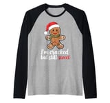 Funny Gingerbread Christmas Snack For Holiday Season Costume Raglan Baseball Tee