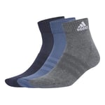 adidas CUSHIONED SPORTSWEAR ANKLE SOCKS 3 PAIR PACK, Protège-Bas & Socquettes Mixte Enfant, legend ink/preloved ink/dark grey heather,