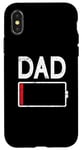 iPhone X/XS Tired Dad Weak Phone Battery Empty Daddy Papa Father's Day Case