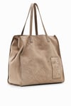 Grand sac en cuir logo