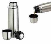 Thermos Isotherme Portable Avec Bouchon À Clip 500 Ml Acier Inoxydable Thermos