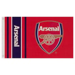 Arsenal FC Wordmark Crest Flag One Size Röd/Marinblå Red/Navy One Size