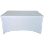 Housse nappe pour table pliante - WERKA PRO - Blanc - Convient pour une utilisation intérieure et extérieure