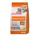 Nature's Variety Healthy Grains - Croquettes pour Chaton/Kitten - Poisson Blanc - 1,25kg