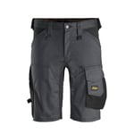 Snickers Workwear AllroundWork, arbetsshorts stretch - Stålgrå/Svart - 042