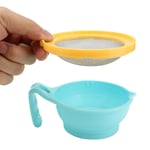 (Blue)Baby Food Maker Set Easy To Clean Food Grinding Bowl For Making Vegetable