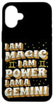 Coque pour iPhone 16 Plus Magique Gemini Power Zodiac Girl Horoscope Anniversaire