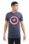 Captain America Shield Cotton T-Shirt