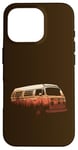 Coque pour iPhone 16 Pro Van Silhouette Coucher de soleil orange