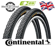 2 x Continental Race King Cross Country Tyre Rigid 29 x 2.2 + 2 Schrader Tubes