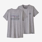 Patagonia Womens Cap Cool Daily Graphic Shirt (Grå (73 SKYLINE: FEATHER GREY) Large)