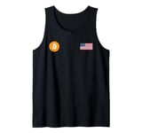 BTC Bitcoin American Flag Crypto Revolution Tank Top