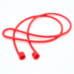 System-S 10x Silicone Holder for AirPods Headphones in Red