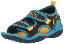 Keen Mixte enfant Knotch Creek Ot Sandale, Noir et Bleu Vif, 32/33 EU