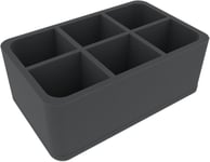 Feldherr 100mm half-size foam tray with 6 large cut outs