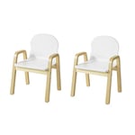 SoBuy KMB24-Wx2 Lot de 2 Chaise Enfant Design Tabouret pour Enfant avec Accoudoirs et Dossier - Hauteur d'Assise Réglable