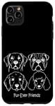 iPhone 11 Pro Max Dog Face Breeds Fur-Ever Friends Cute Puppy Pet Lover Case